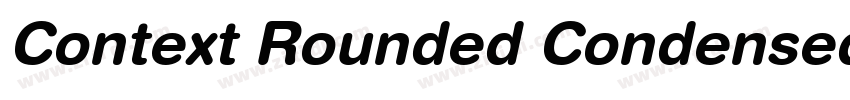 Context Rounded Condensed SSi字体转换